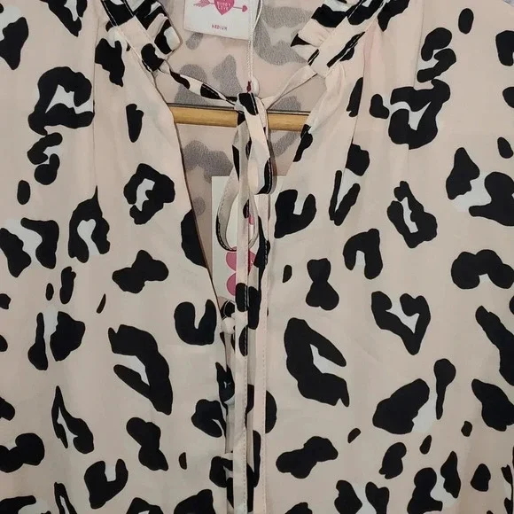 Buddy Love Cheetah Long Sleeve Mini Dress Size M NWT - Picture 5 of 8